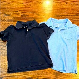 Bundle Crewcuts and Gap Kids Polo Shirts - Navy and Blue, Size S